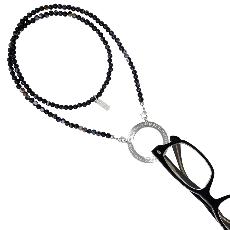 Bijoux porte lunettes collier Agate du Bostwana